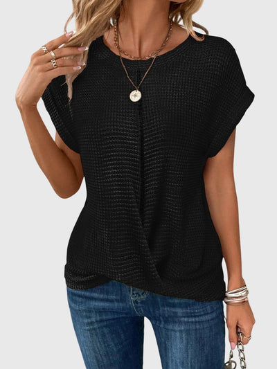 Celine™ - Elegant Blouse with Crew Neck