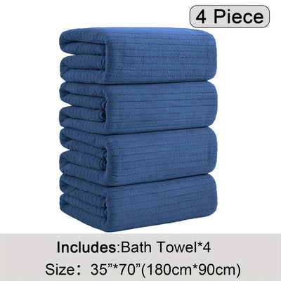 4 Pieces Soft Bath Towels