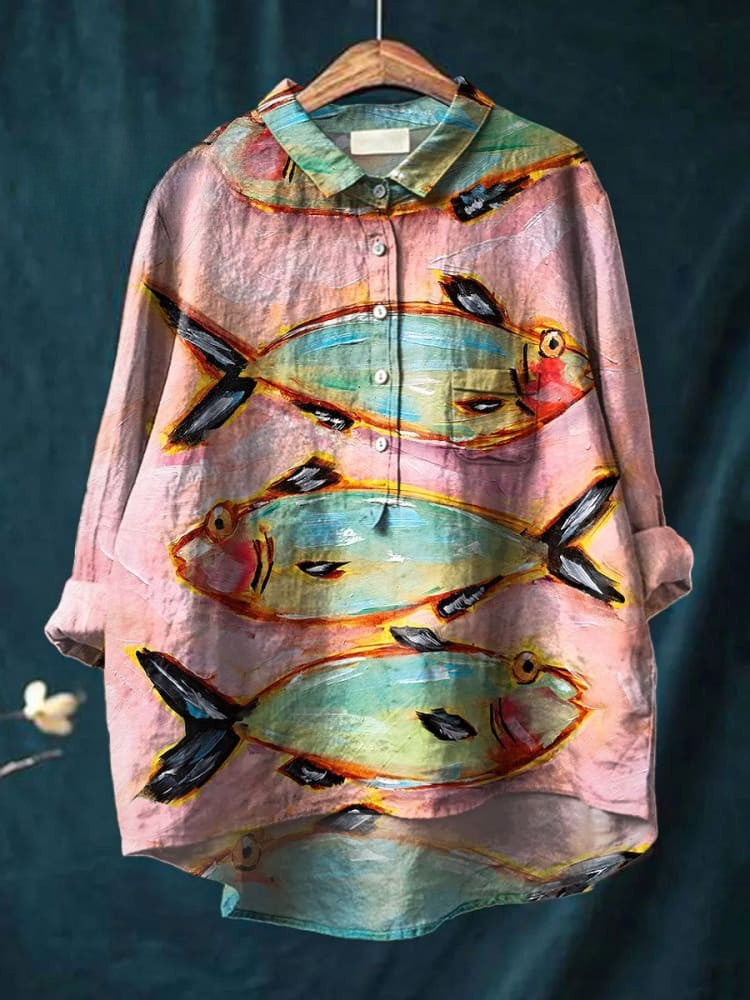 Sandana | Artistic Fish Shirt