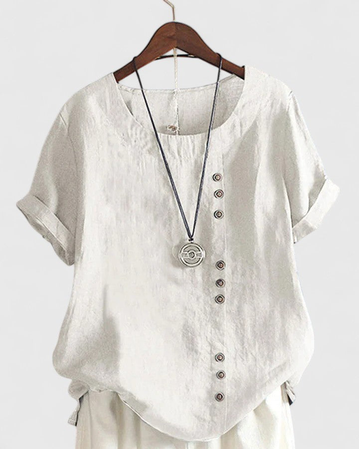 Diana™ - Comfortable Short Sleeve Blouse