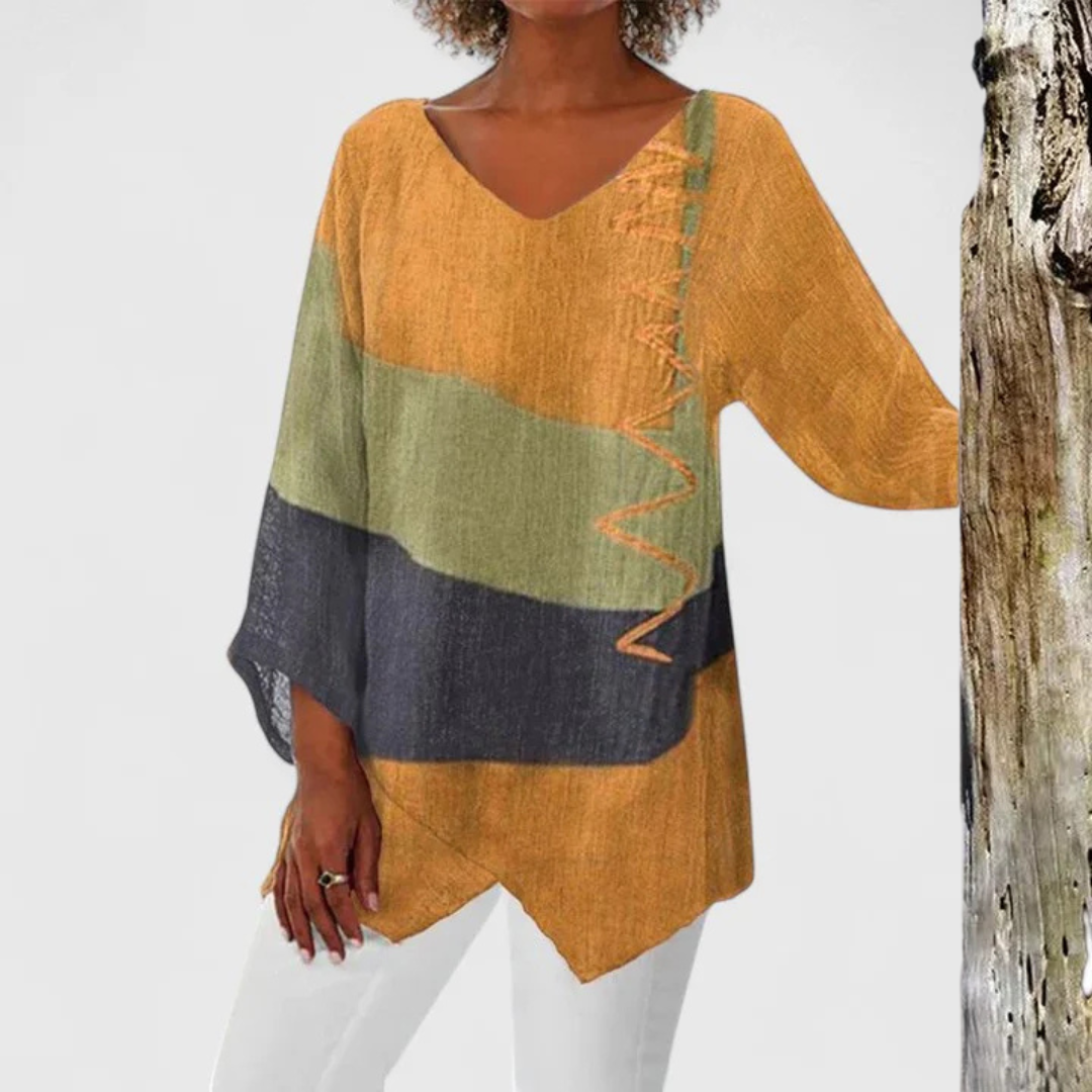 Saylor™ - Sophisticated V-Neck Tunic