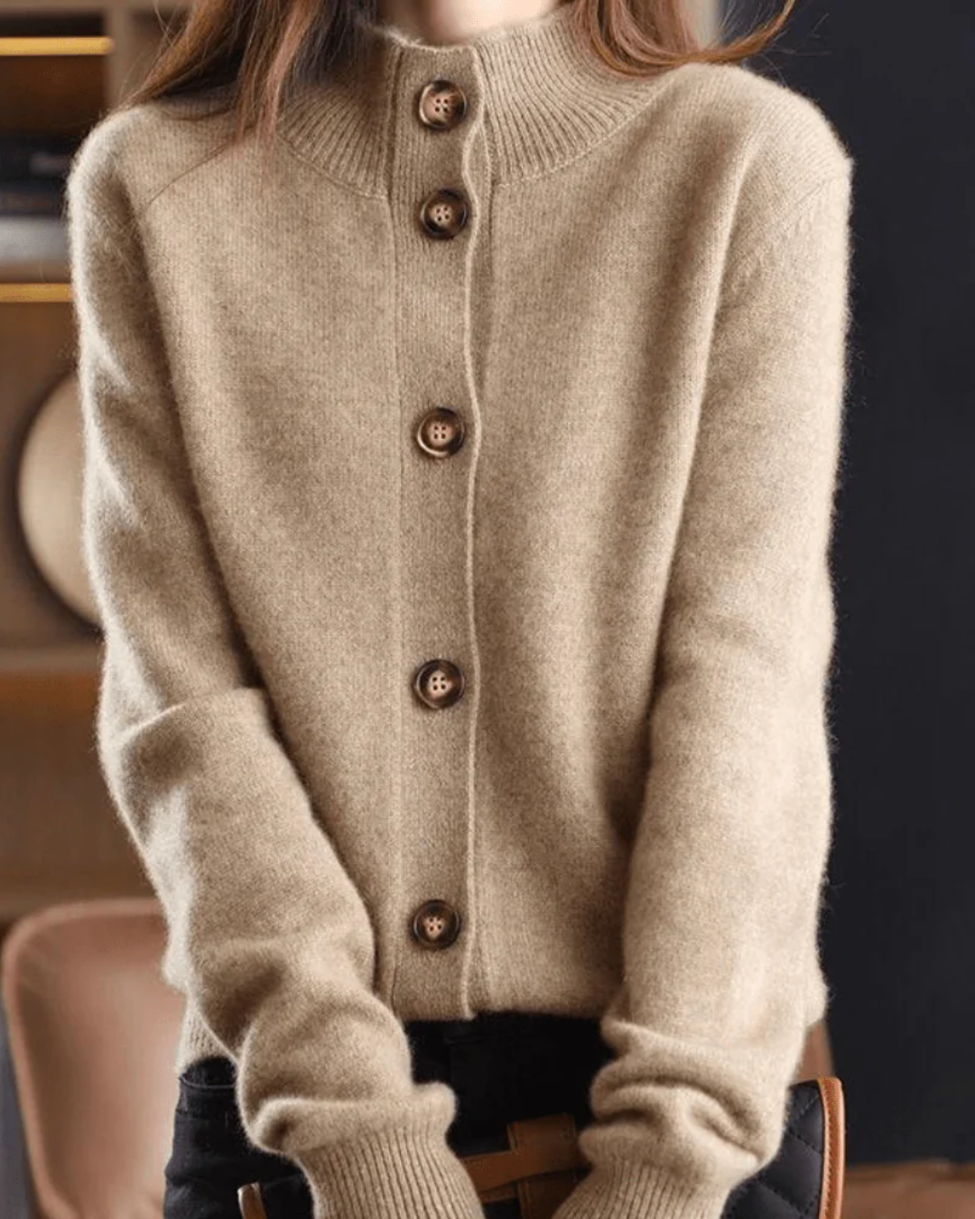 Marion | Retro-Style Cashmere Cardigan