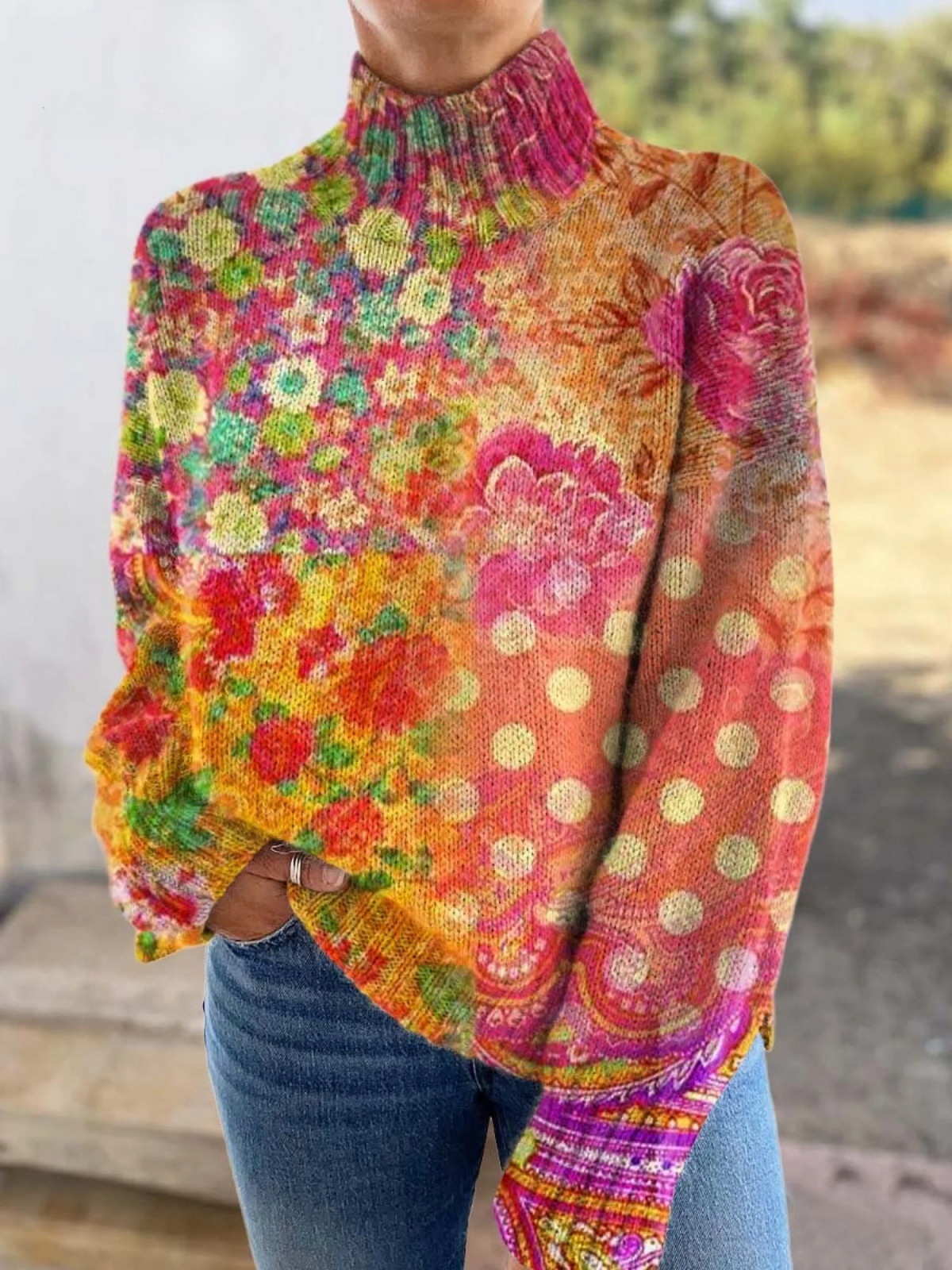 Avrielle | Floral Sweater