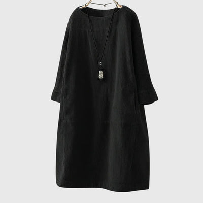 Kinsley™ - Relaxed Corduroy Midi Dress