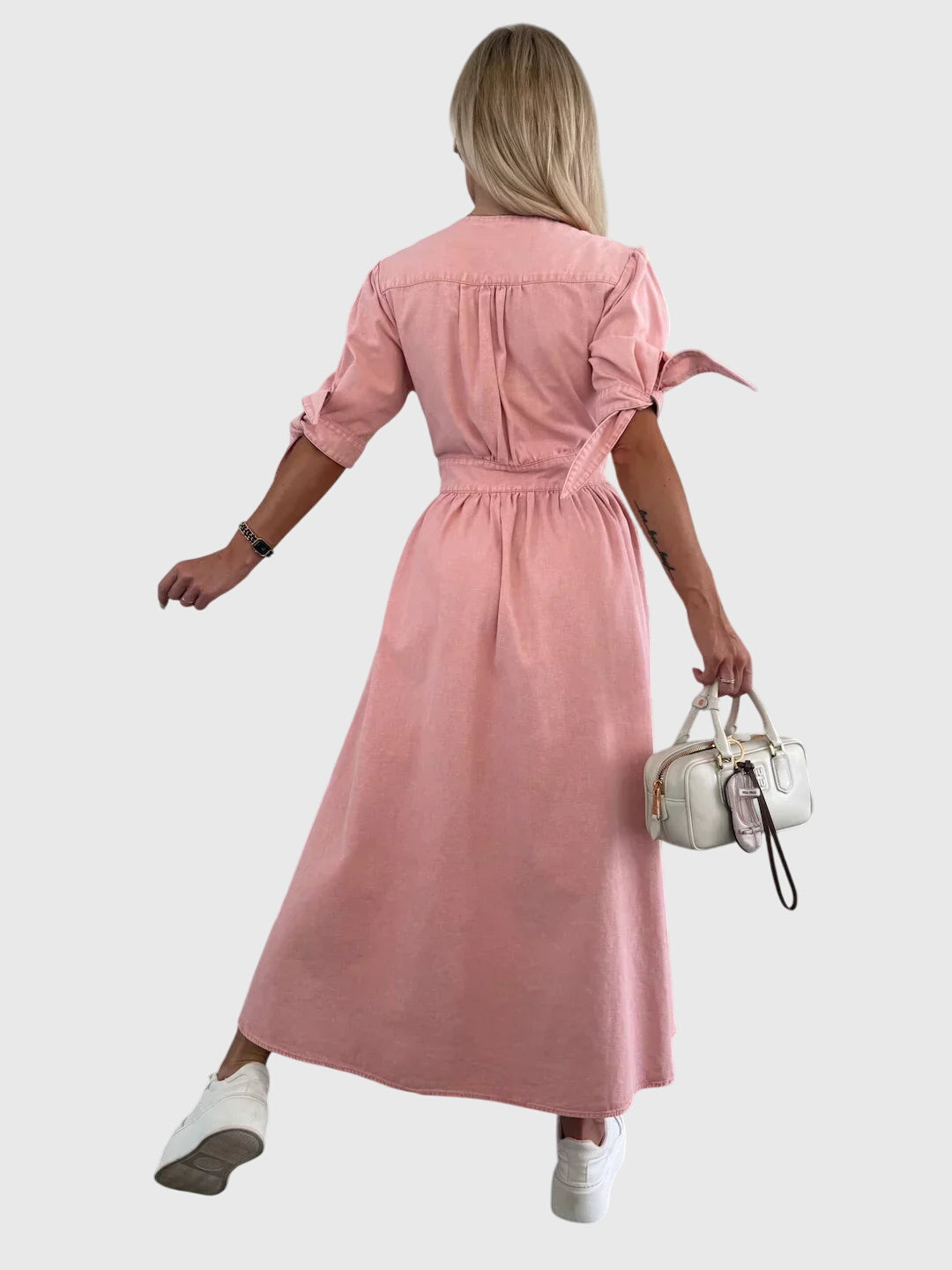 Violet™ - Elegant Denim Dress
