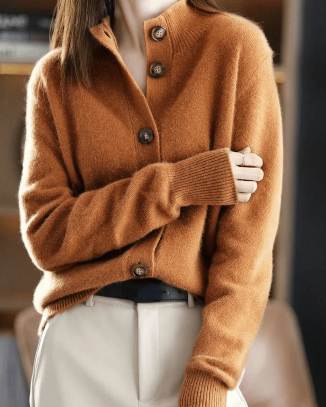 Marion | Retro-Style Cashmere Cardigan