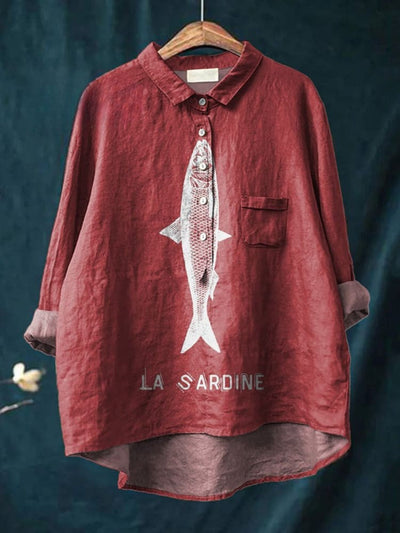 Adelia | Sardine Graphic Shirt