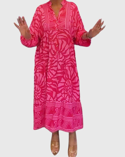 Harper™ - Maxi Dress With Elegant Print