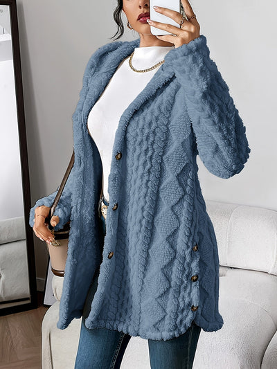 Macella | Plush Hooded Cardigan