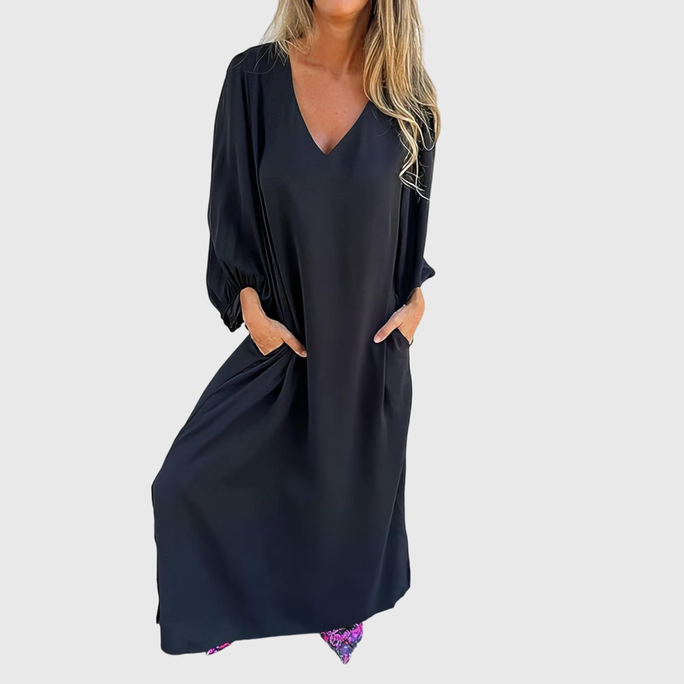 Olivia™ - Long Boho Dress with Pockets