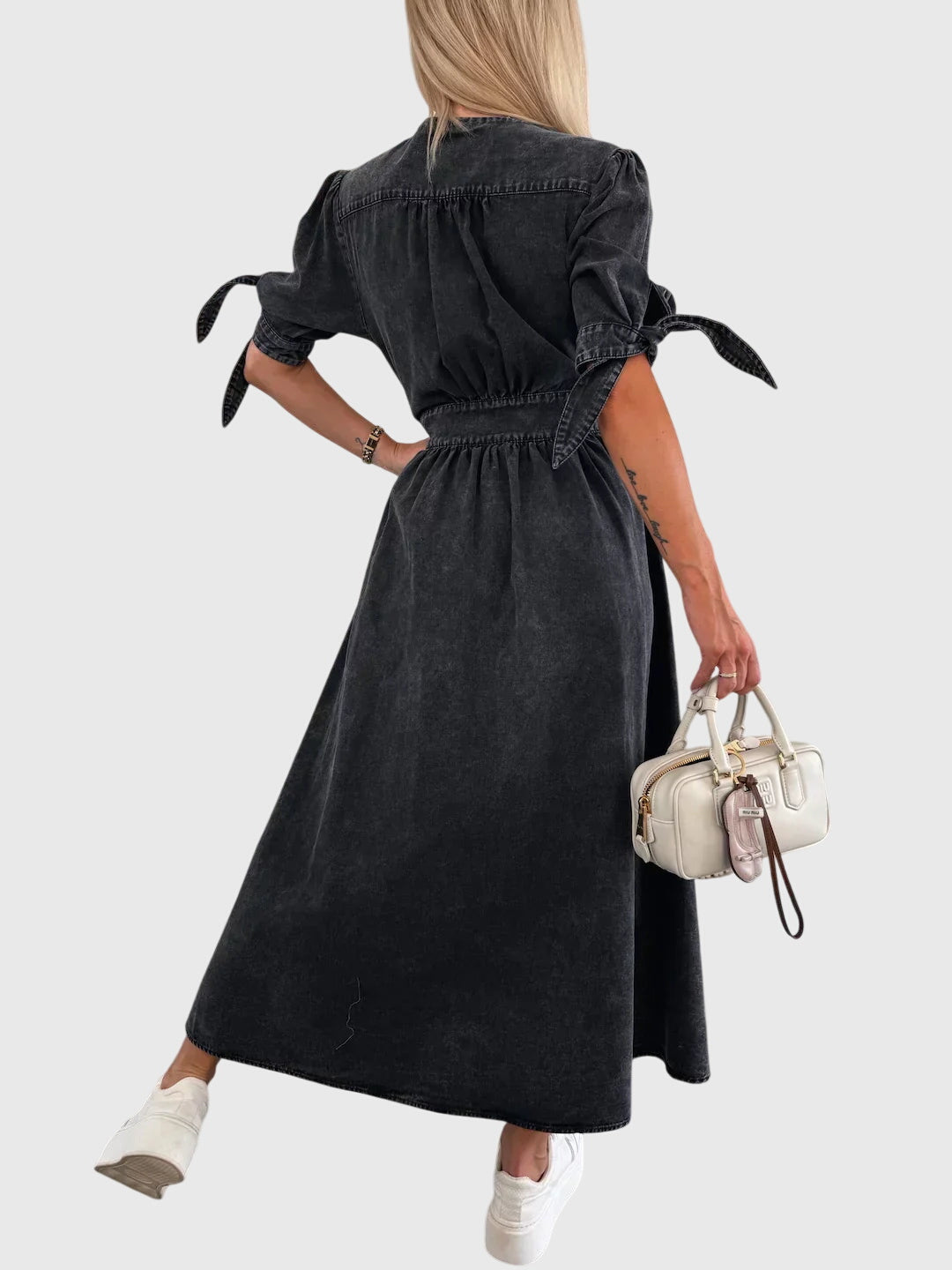 Violet™ - Elegant Denim Dress
