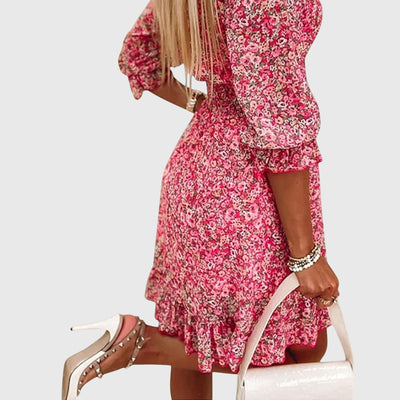 Jana™ - Floral Puff Sleeve Dress
