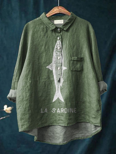 Adelia | Sardine Graphic Shirt