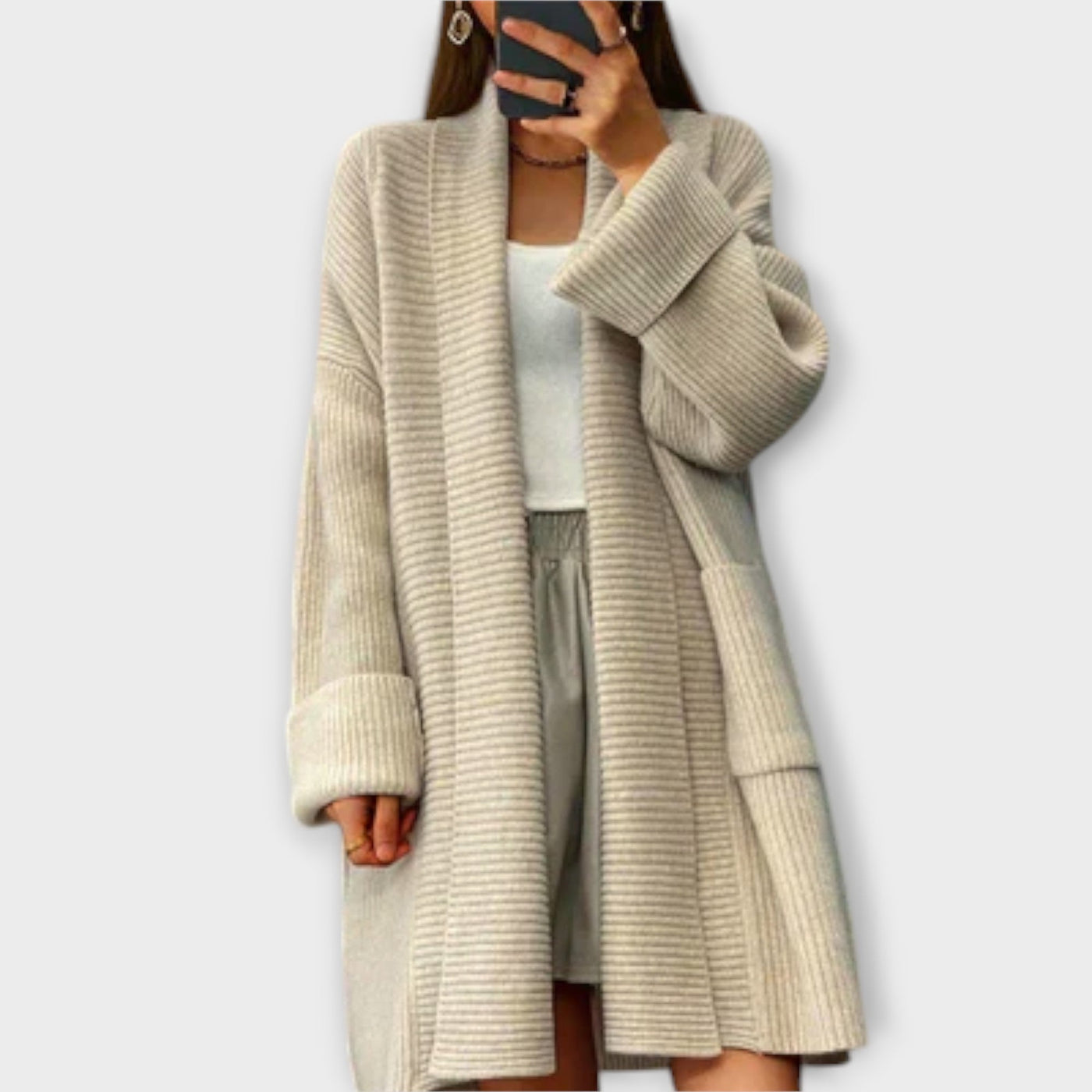 Cerelia | Long Knitted Cardigan