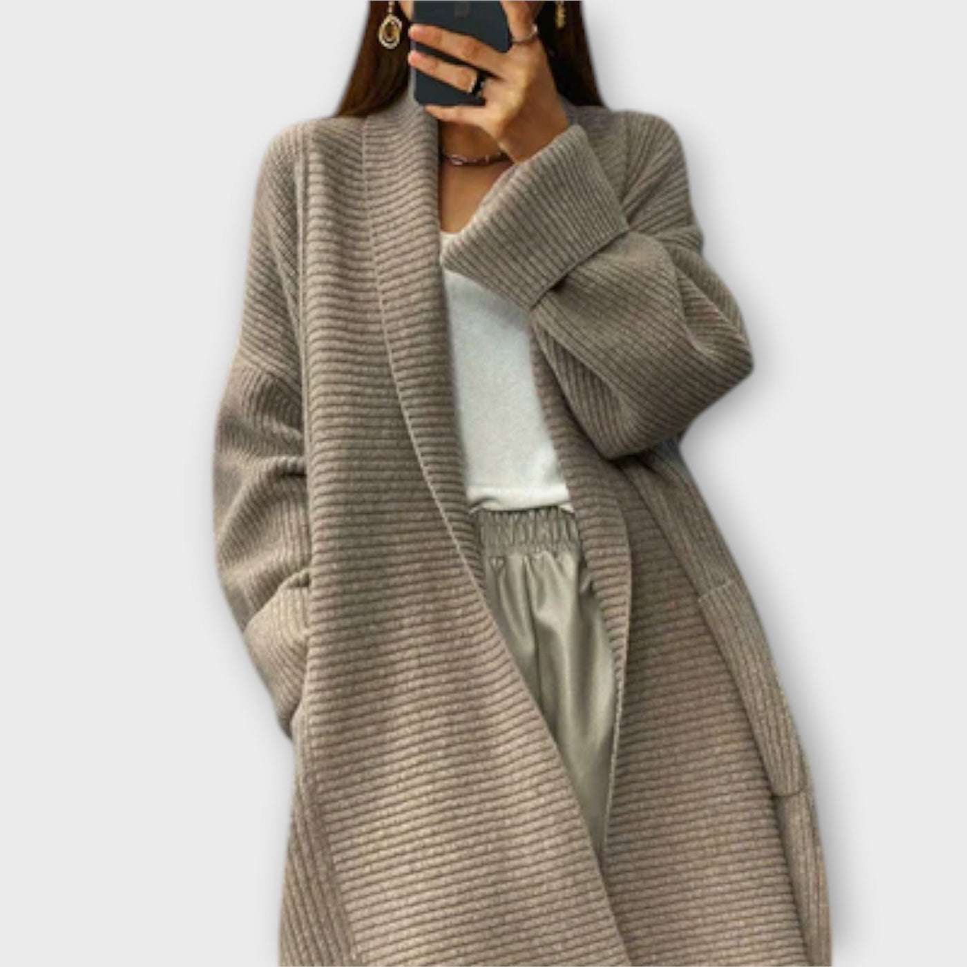 Cerelia | Long Knitted Cardigan