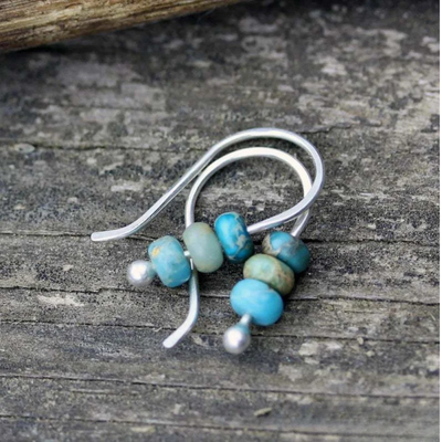 Enry | Turquoise Pearl Earrings