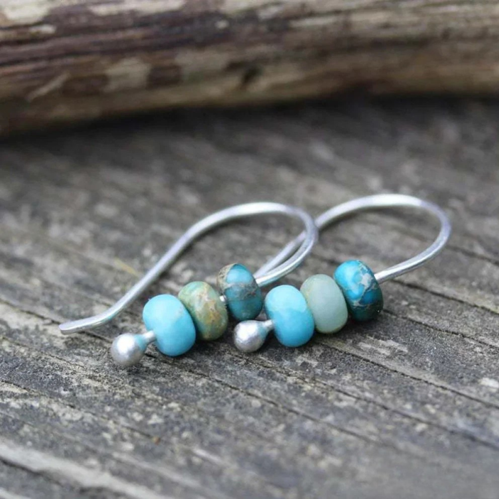 Enry | Turquoise Pearl Earrings