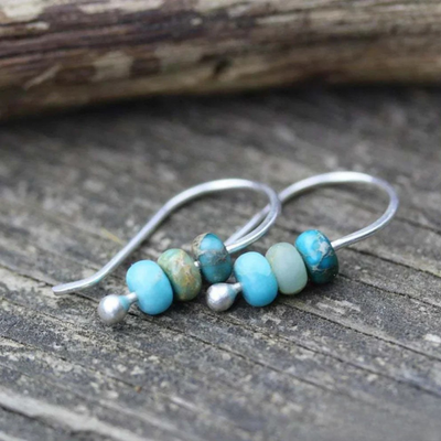 Enry | Turquoise Pearl Earrings