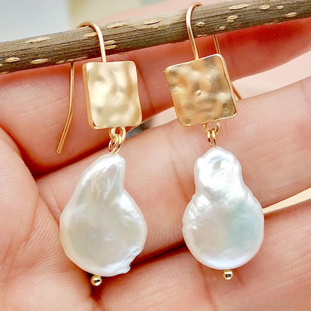 Gaile | Antique Freshwater Pearl Earrings