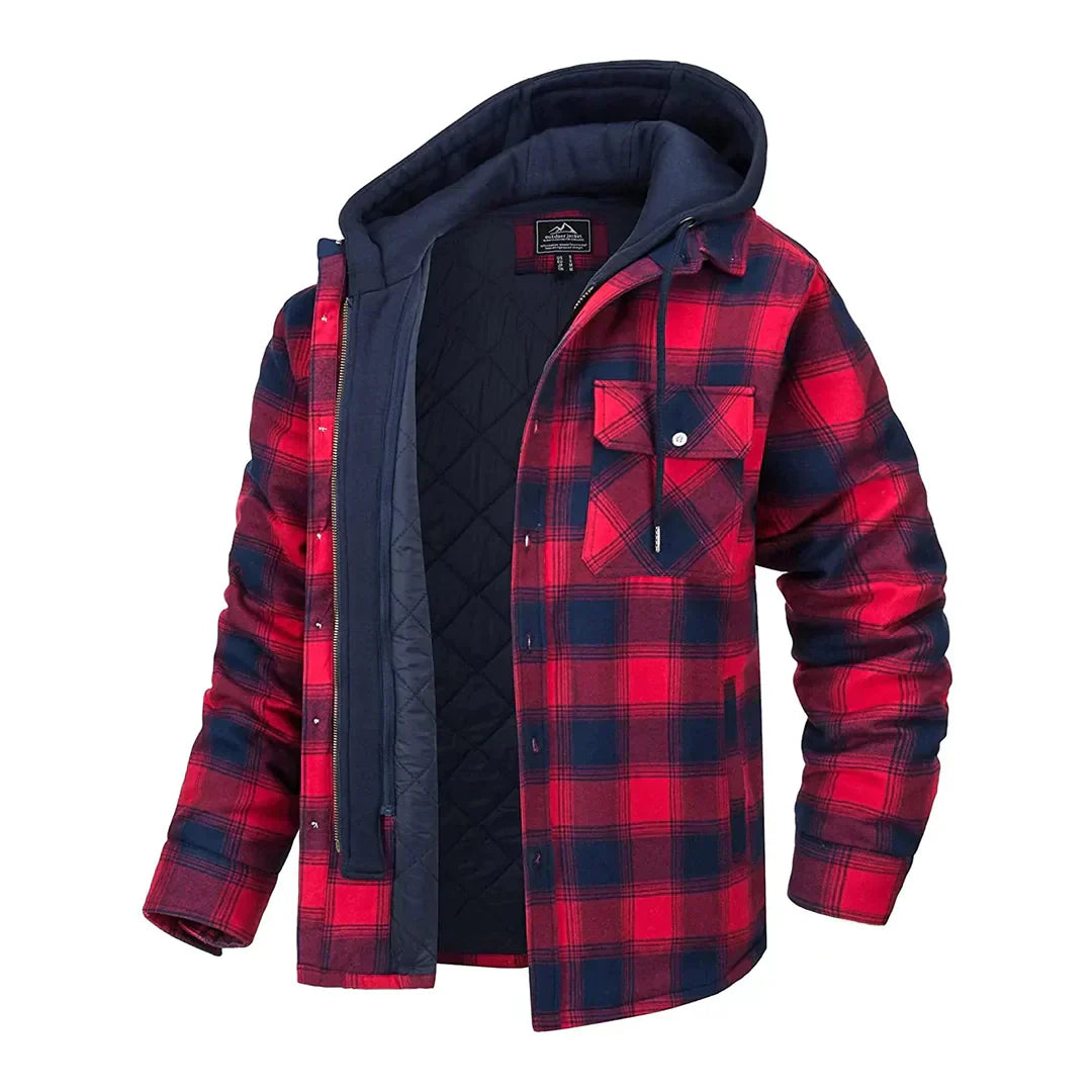 Florian - Men's Plaid Hooded Jacket