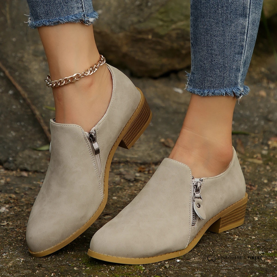 Brena | Orthopedic Zip-Up Ankle Boots