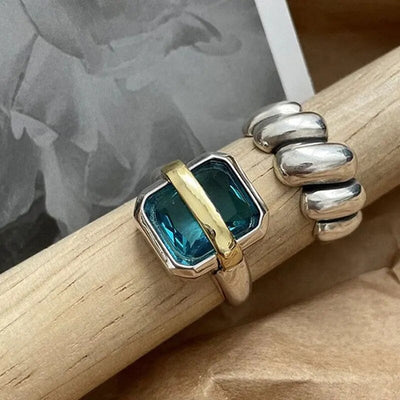 Barisa | Blue Zircon Silver Ring