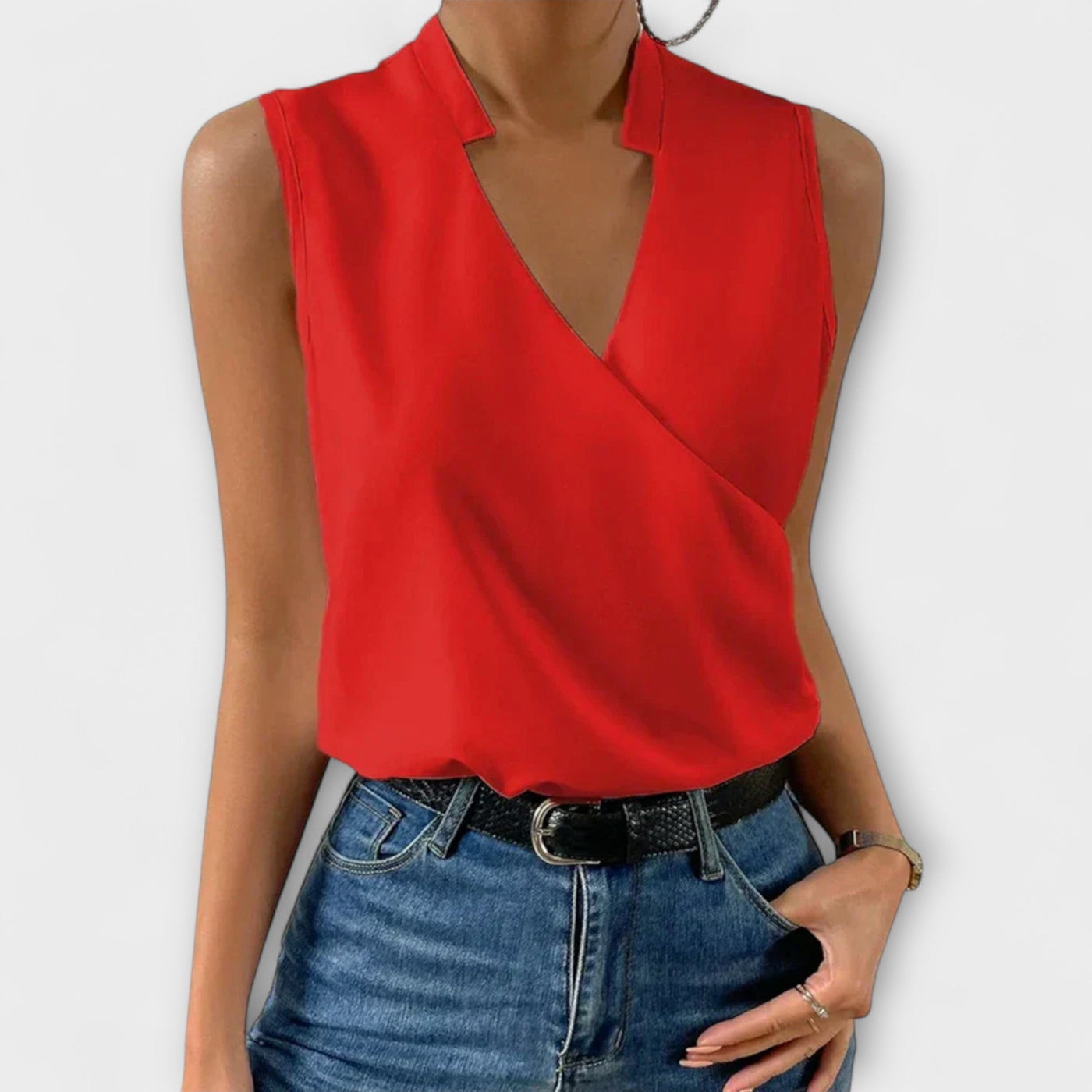 Kaylani™ - Sophisticated V-neck Top