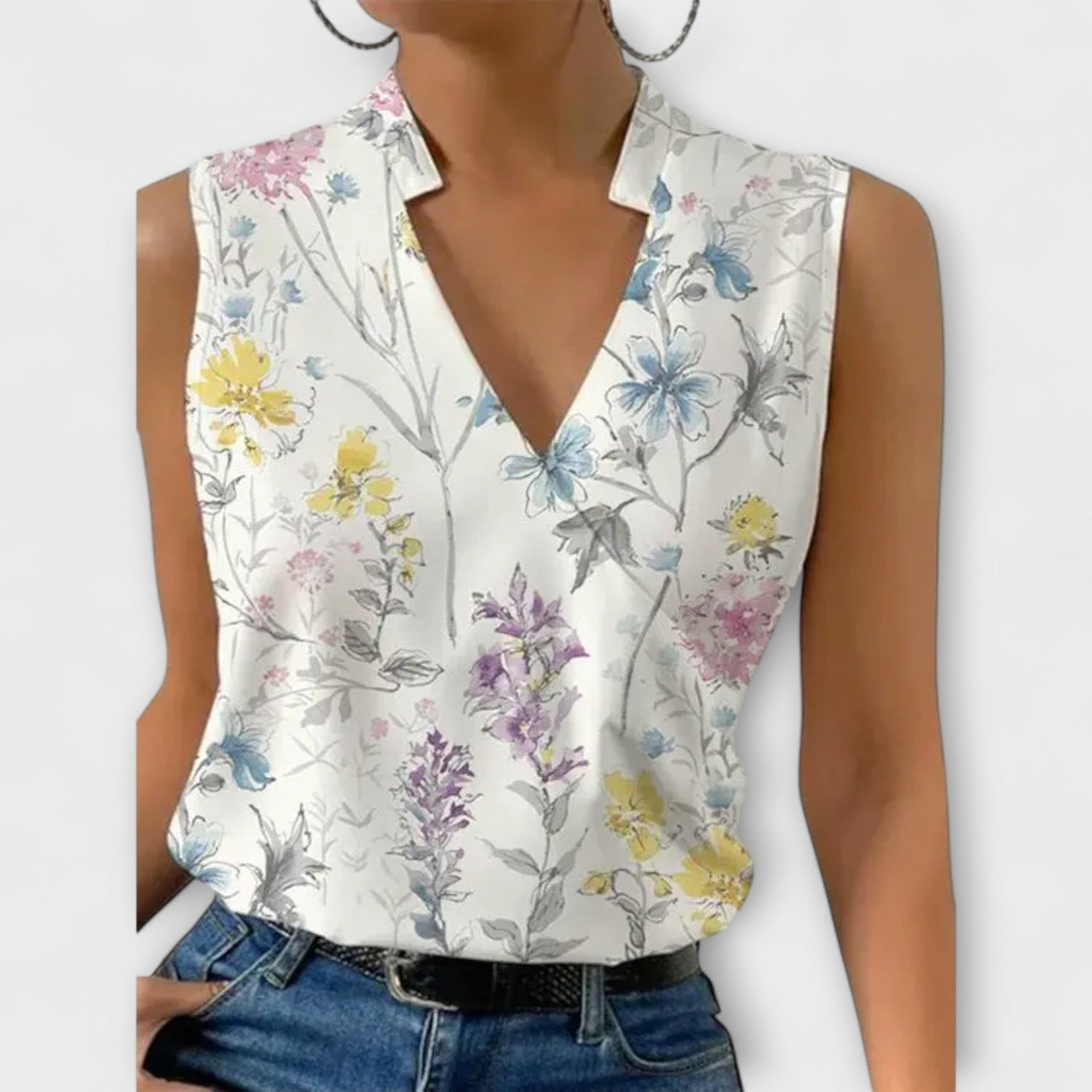 Kaylani™ - Sophisticated V-neck Top