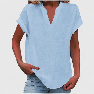Stevie™ - Comfortable V-Neck Blouse