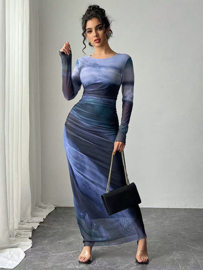 Felis™ - Long sleeve Maxi Dress