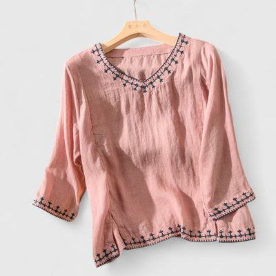 Aliyah™ - Elegant V-Neck Blouse