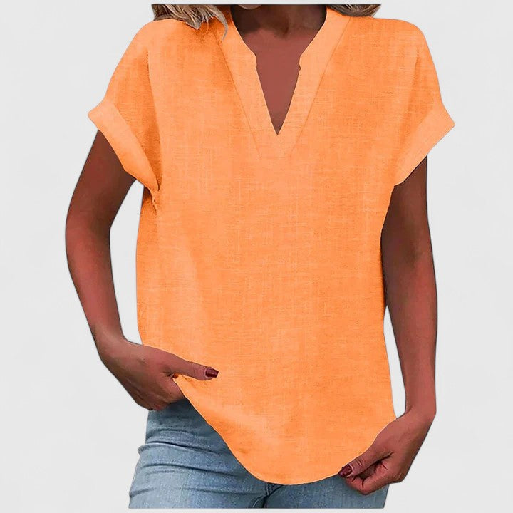 Stevie™ - Comfortable V-Neck Blouse