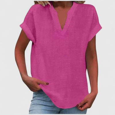Stevie™ - Comfortable V-Neck Blouse