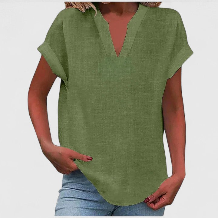 Stevie™ - Comfortable V-Neck Blouse