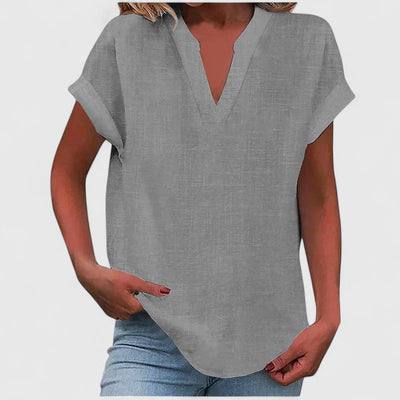 Stevie™ - Comfortable V-Neck Blouse