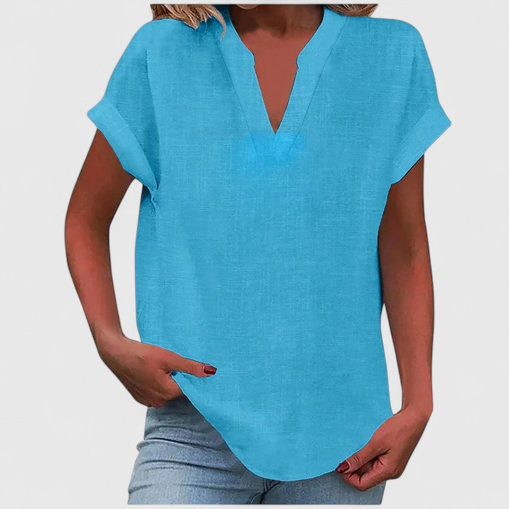 Stevie™ - Comfortable V-Neck Blouse