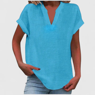 Stevie™ - Comfortable V-Neck Blouse