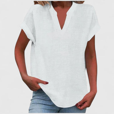 Stevie™ - Comfortable V-Neck Blouse