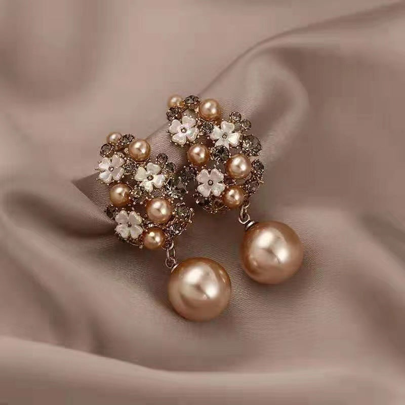 Debra | Elegant Earrings with Floral Beads