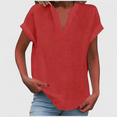 Stevie™ - Comfortable V-Neck Blouse
