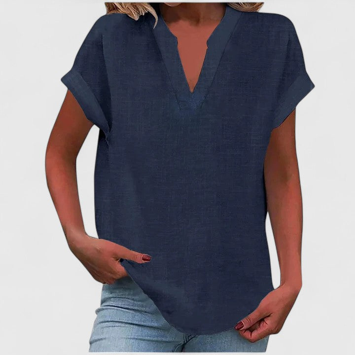 Stevie™ - Comfortable V-Neck Blouse