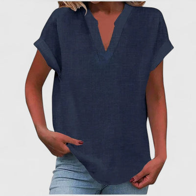 Stevie™ - Comfortable V-Neck Blouse