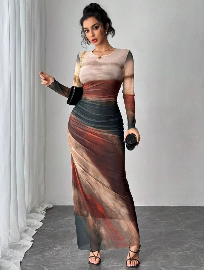 Felis™ - Long sleeve Maxi Dress