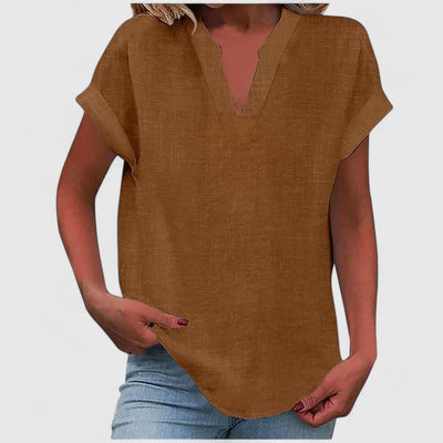 Stevie™ - Comfortable V-Neck Blouse
