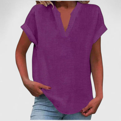 Stevie™ - Comfortable V-Neck Blouse