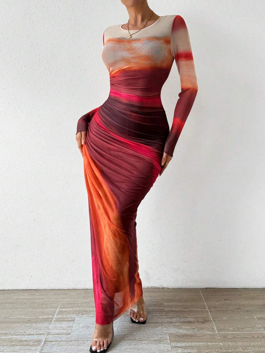 Felis™ - Long sleeve Maxi Dress