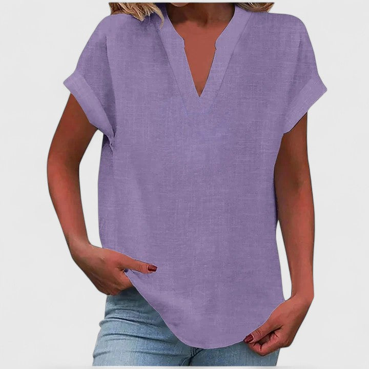 Stevie™ - Comfortable V-Neck Blouse