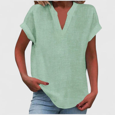 Stevie™ - Comfortable V-Neck Blouse