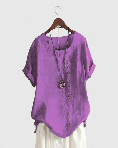 Diana™ - Comfortable Short Sleeve Blouse