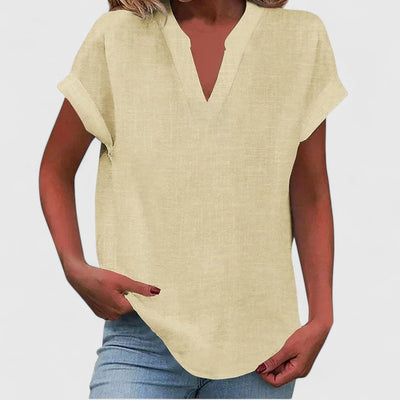 Stevie™ - Comfortable V-Neck Blouse